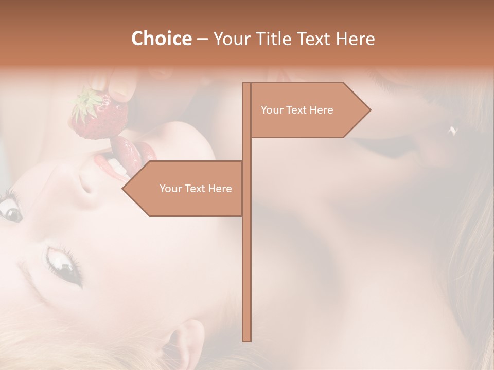 Gay Flirt Head PowerPoint Template