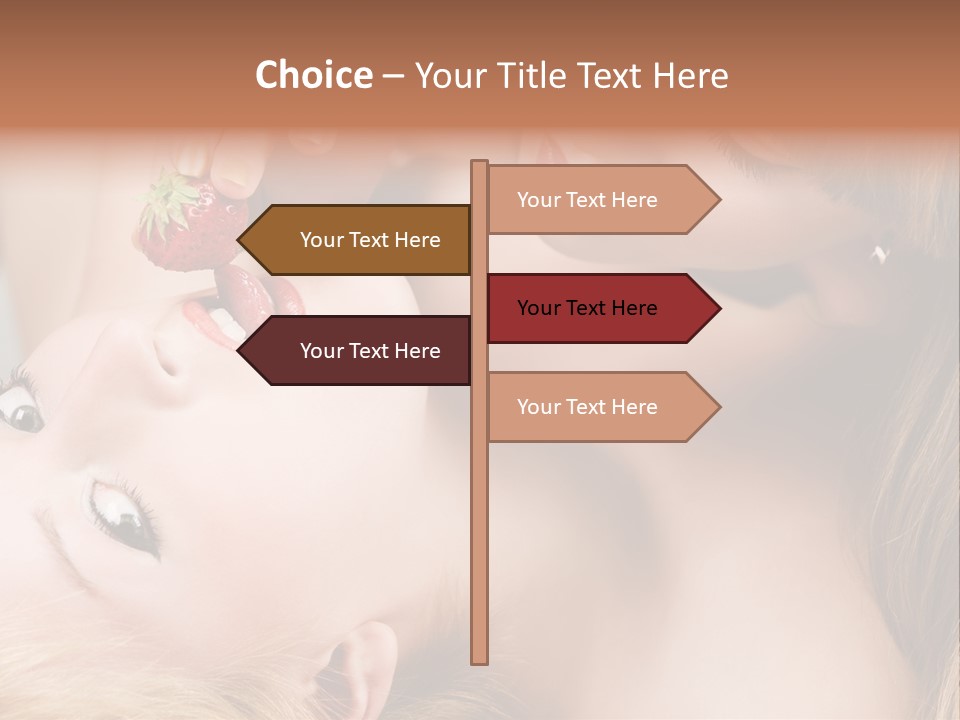 Gay Flirt Head PowerPoint Template