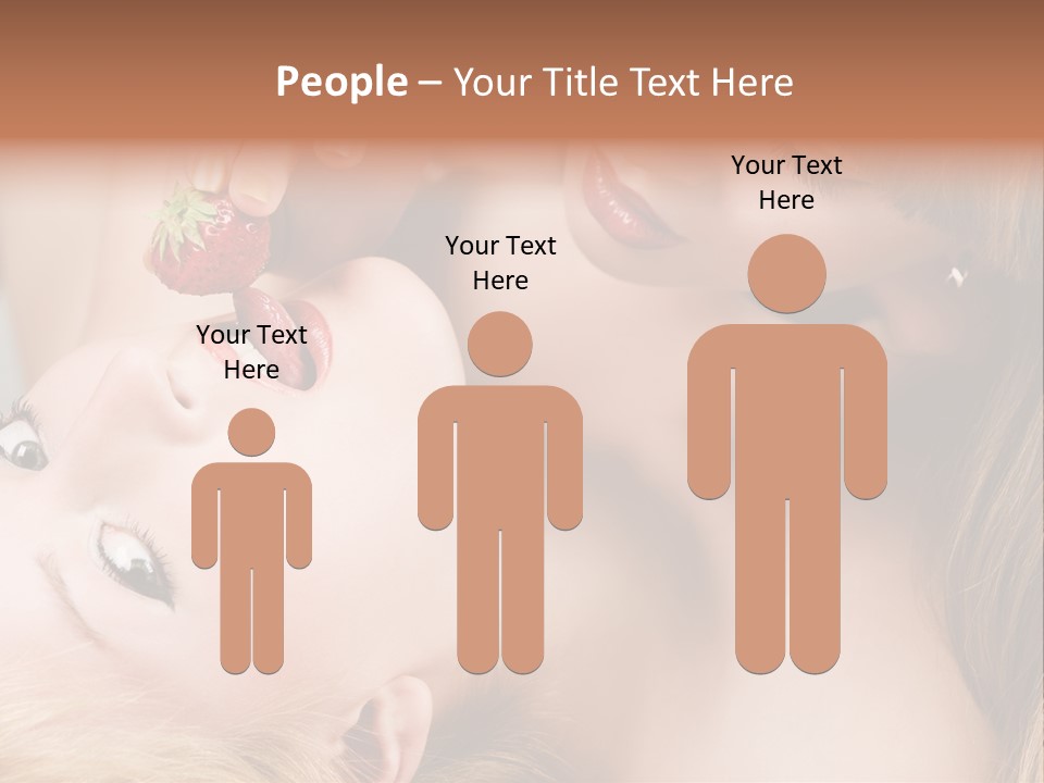 Gay Flirt Head PowerPoint Template