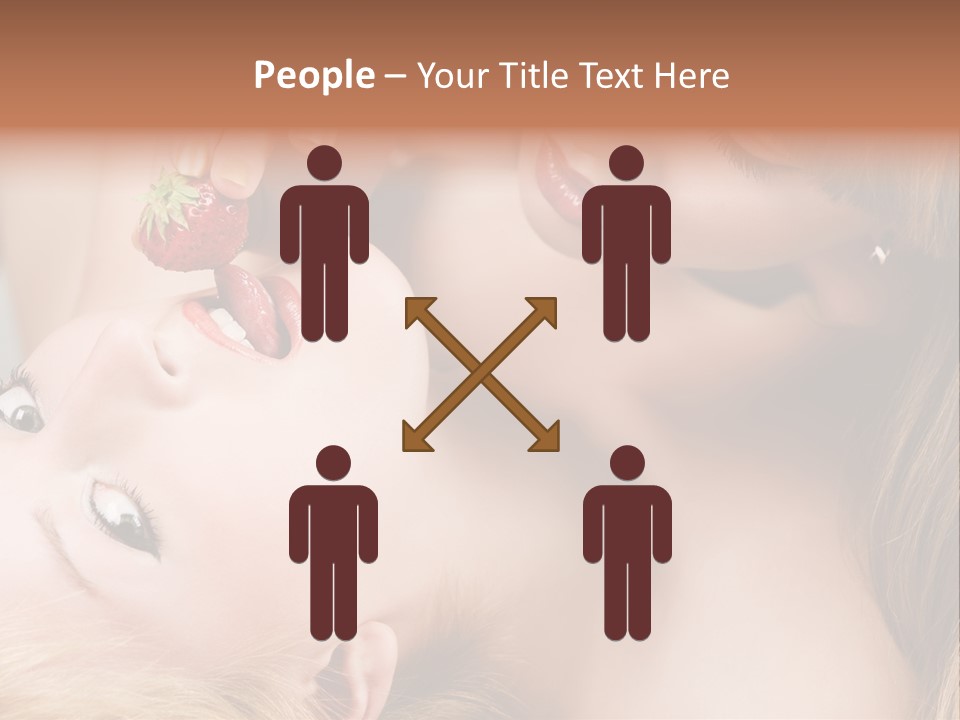 Gay Flirt Head PowerPoint Template