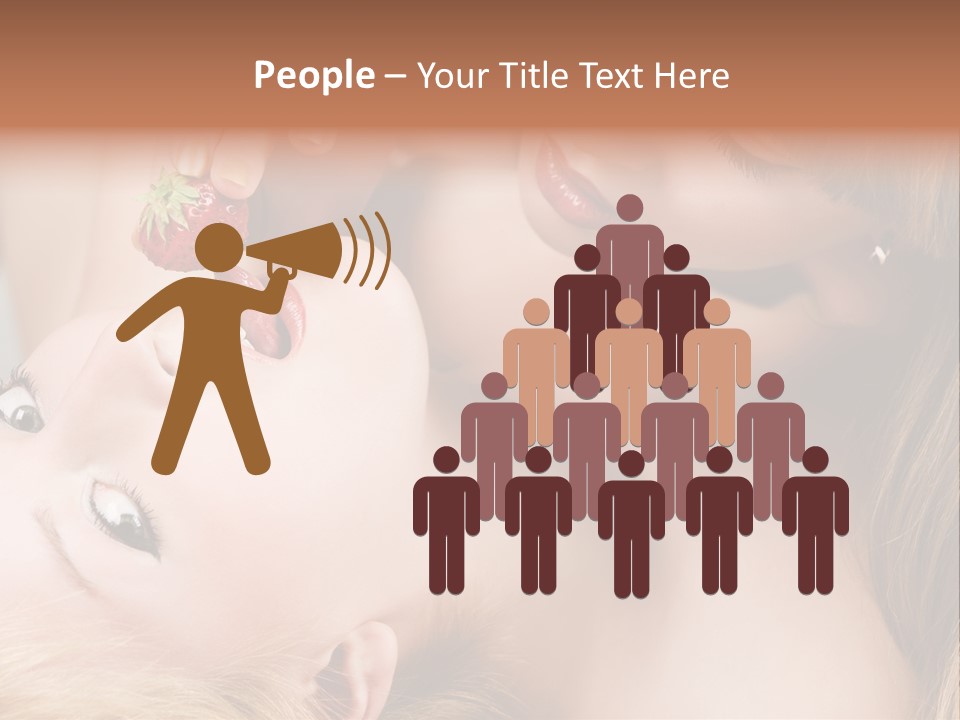 Gay Flirt Head PowerPoint Template