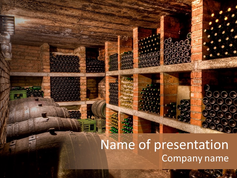 Wine Cellar PowerPoint Template
