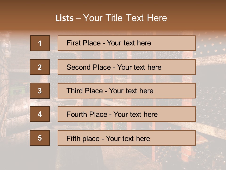Wine Cellar PowerPoint Template