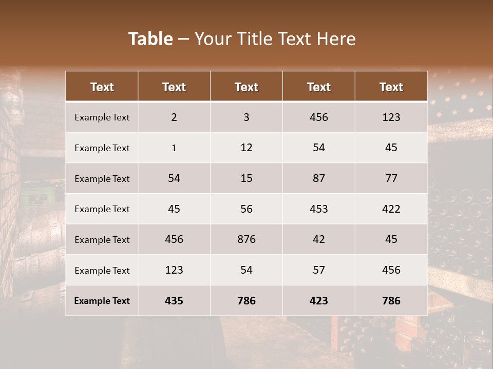 Wine Cellar PowerPoint Template