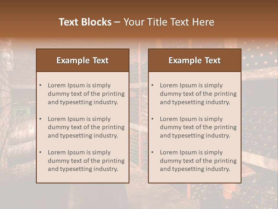 Wine Cellar PowerPoint Template
