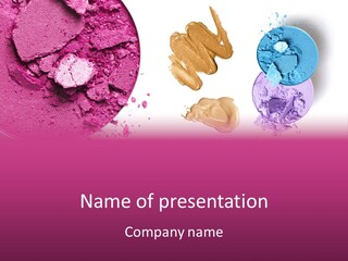 Crushed Eyeshadow PowerPoint Template