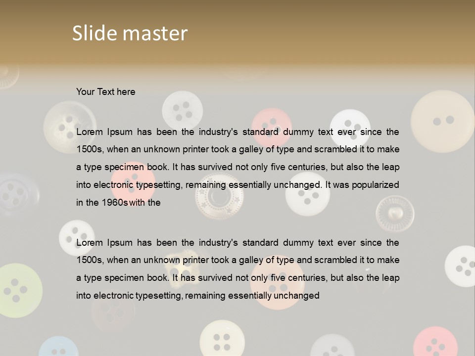 Fashion Dress Red PowerPoint Template