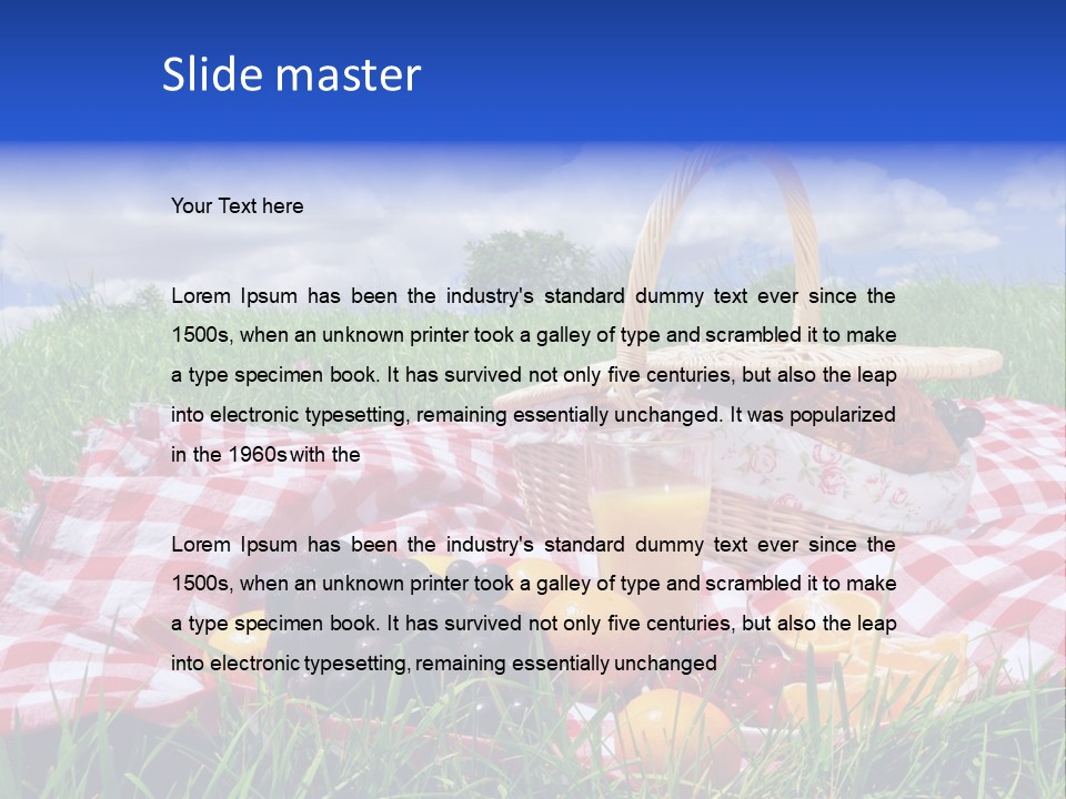 Summer Picnic PowerPoint Template
