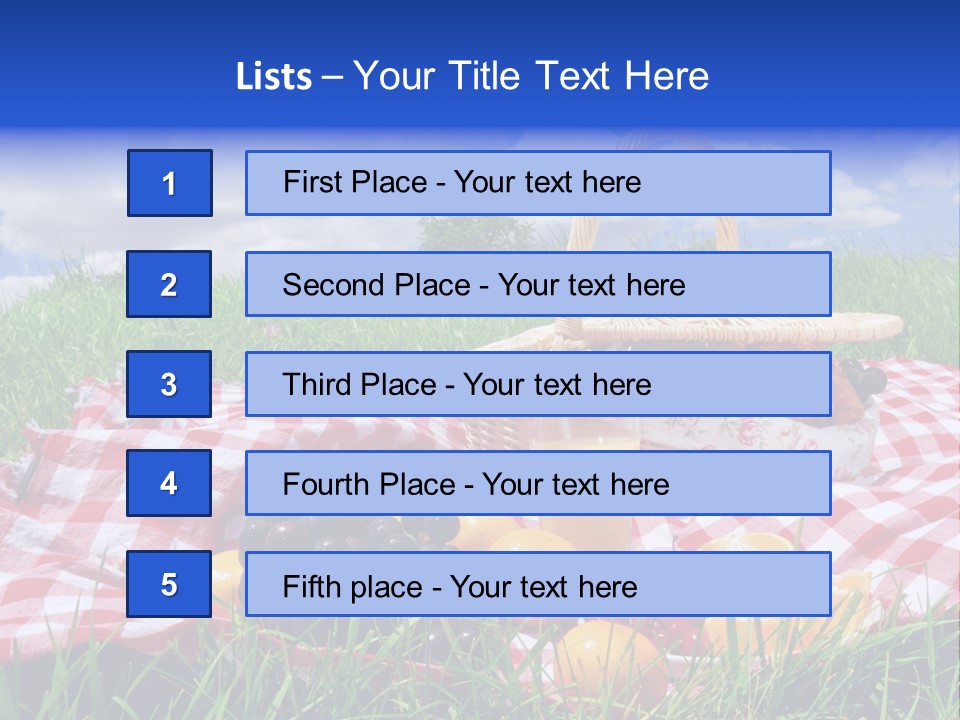 Summer Picnic PowerPoint Template
