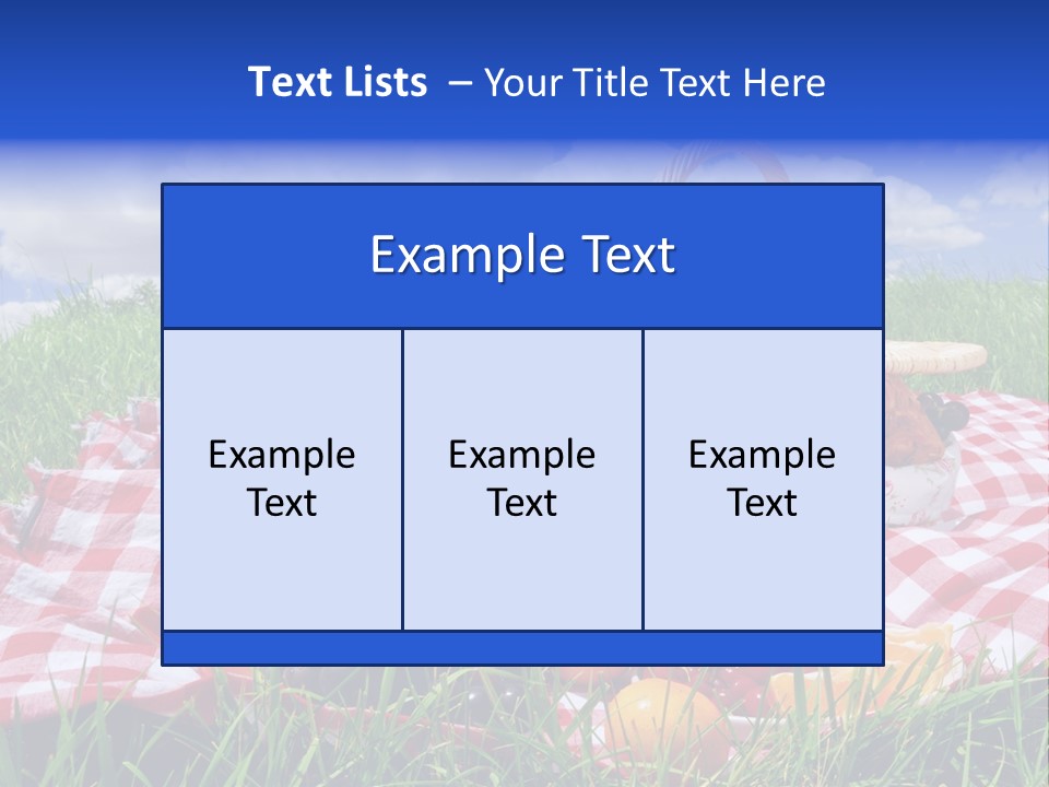 Summer Picnic PowerPoint Template