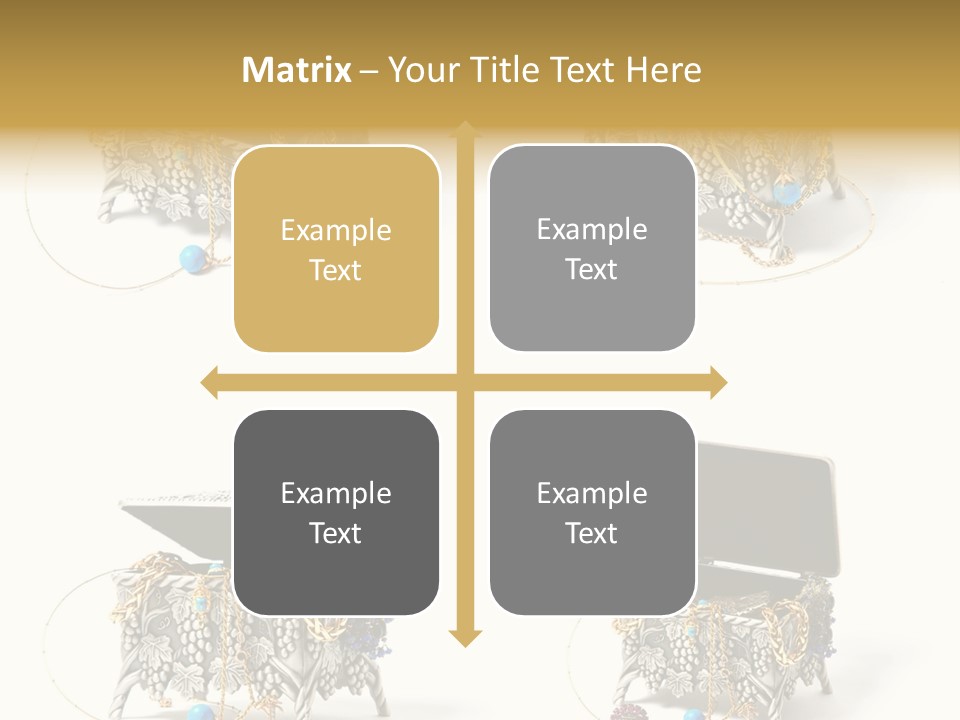 Golden Diamond Filling PowerPoint Template