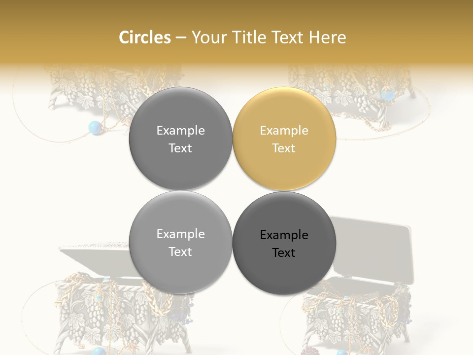 Golden Diamond Filling PowerPoint Template