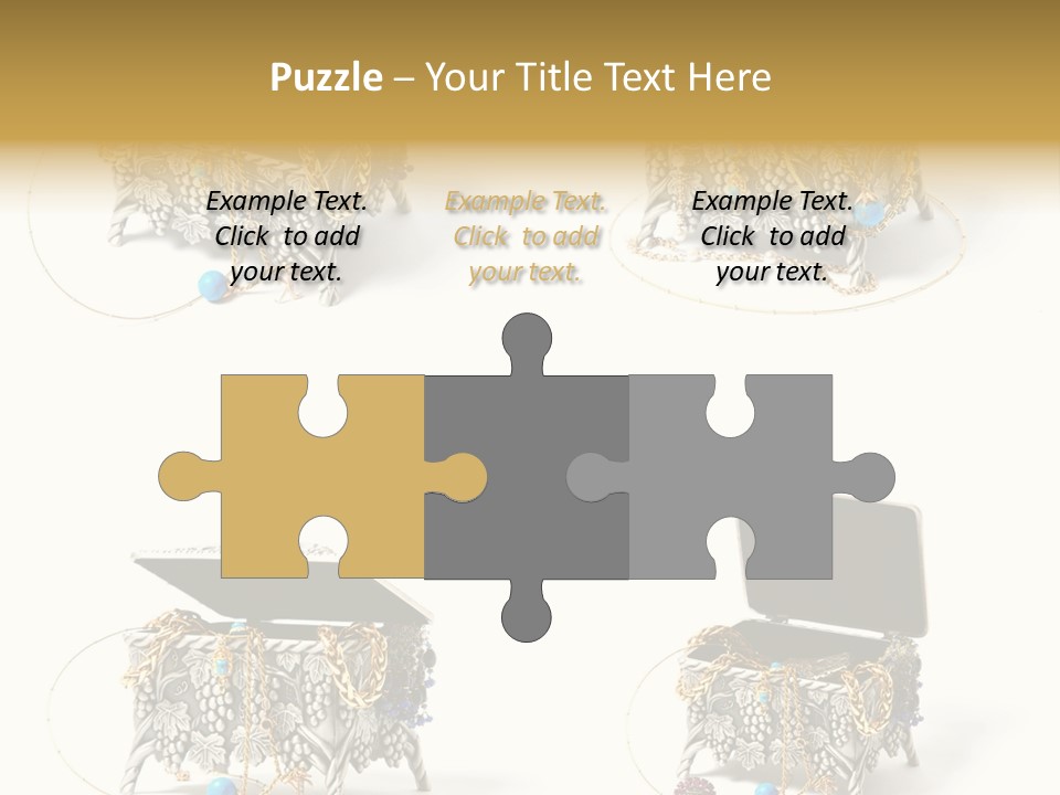 Golden Diamond Filling PowerPoint Template