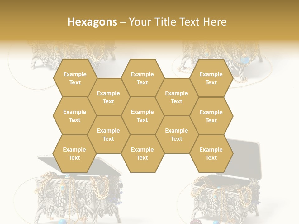 Golden Diamond Filling PowerPoint Template