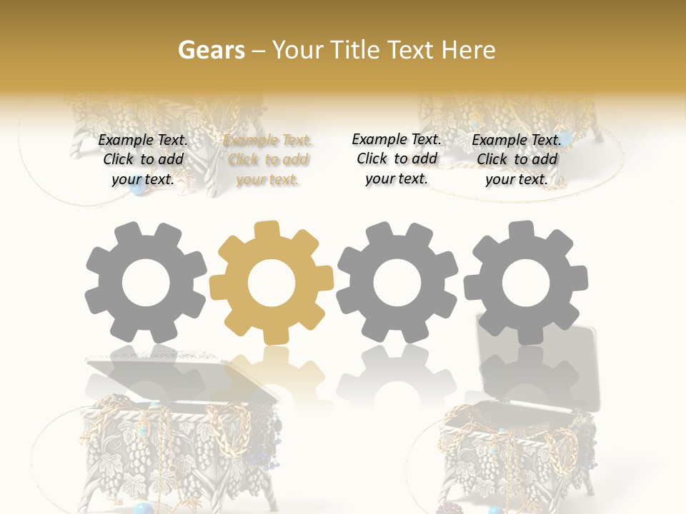 Golden Diamond Filling PowerPoint Template