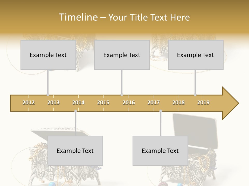 Golden Diamond Filling PowerPoint Template