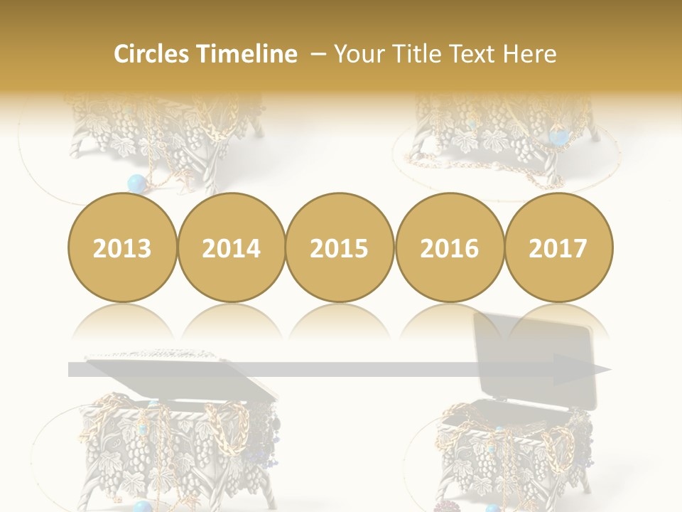 Golden Diamond Filling PowerPoint Template