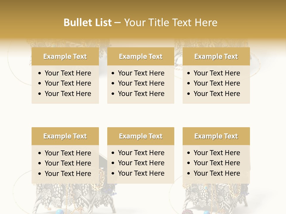 Golden Diamond Filling PowerPoint Template
