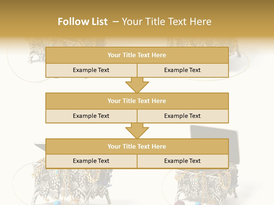 Golden Diamond Filling PowerPoint Template