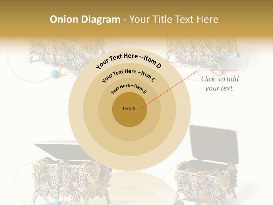 Golden Diamond Filling PowerPoint Template