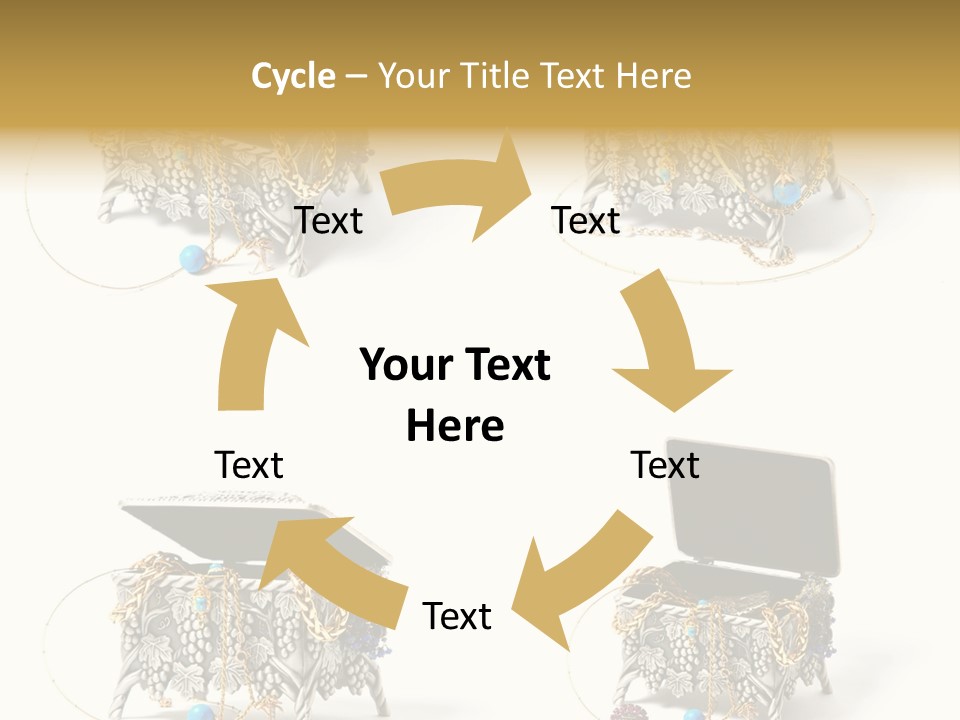 Golden Diamond Filling PowerPoint Template