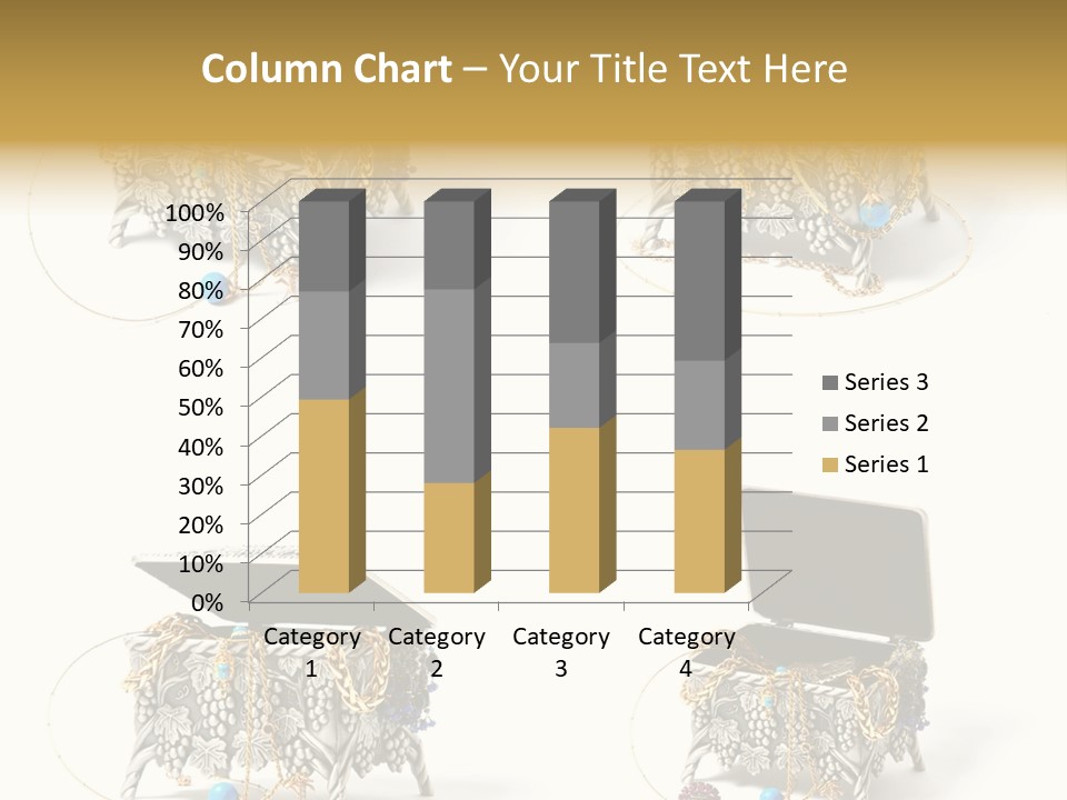 Golden Diamond Filling PowerPoint Template