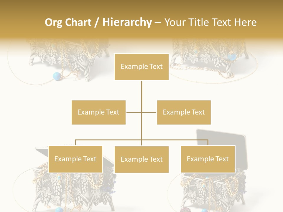 Golden Diamond Filling PowerPoint Template