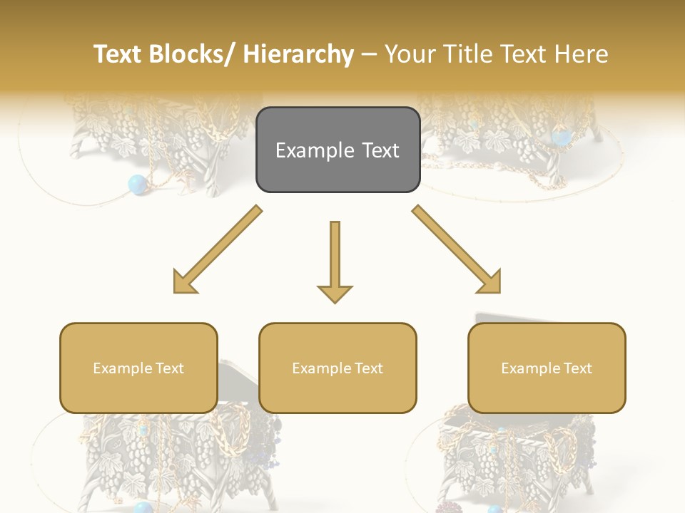 Golden Diamond Filling PowerPoint Template