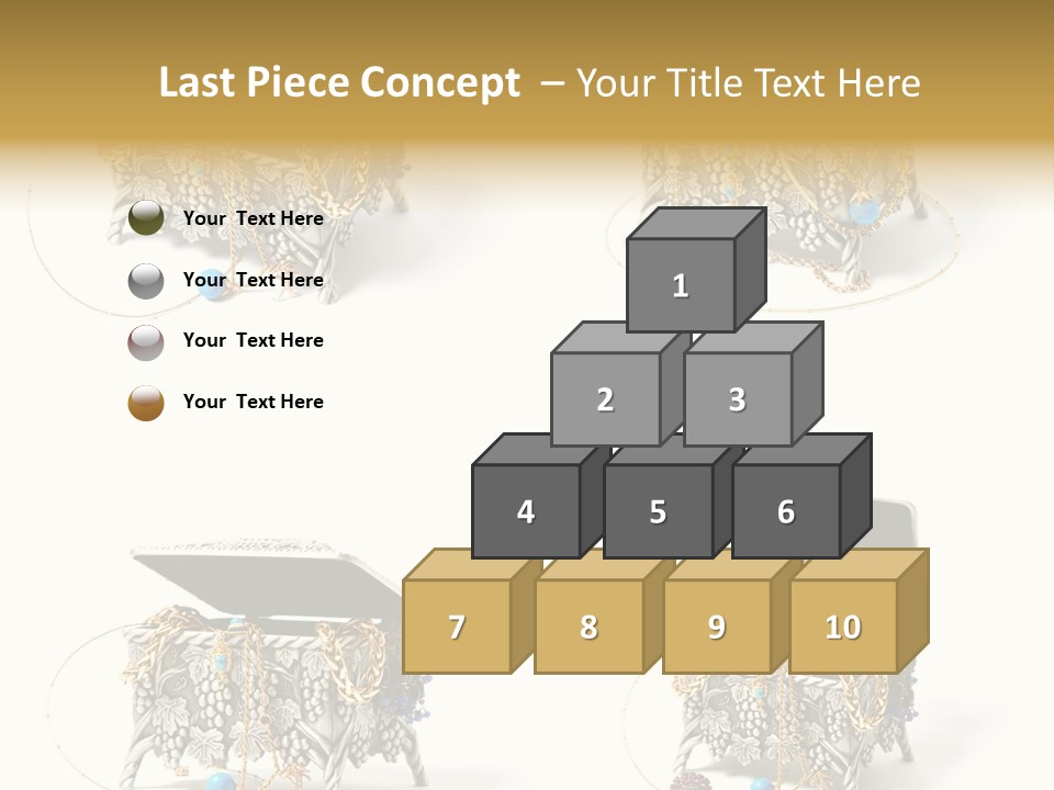 Golden Diamond Filling PowerPoint Template