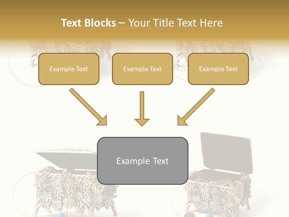 Golden Diamond Filling PowerPoint Template