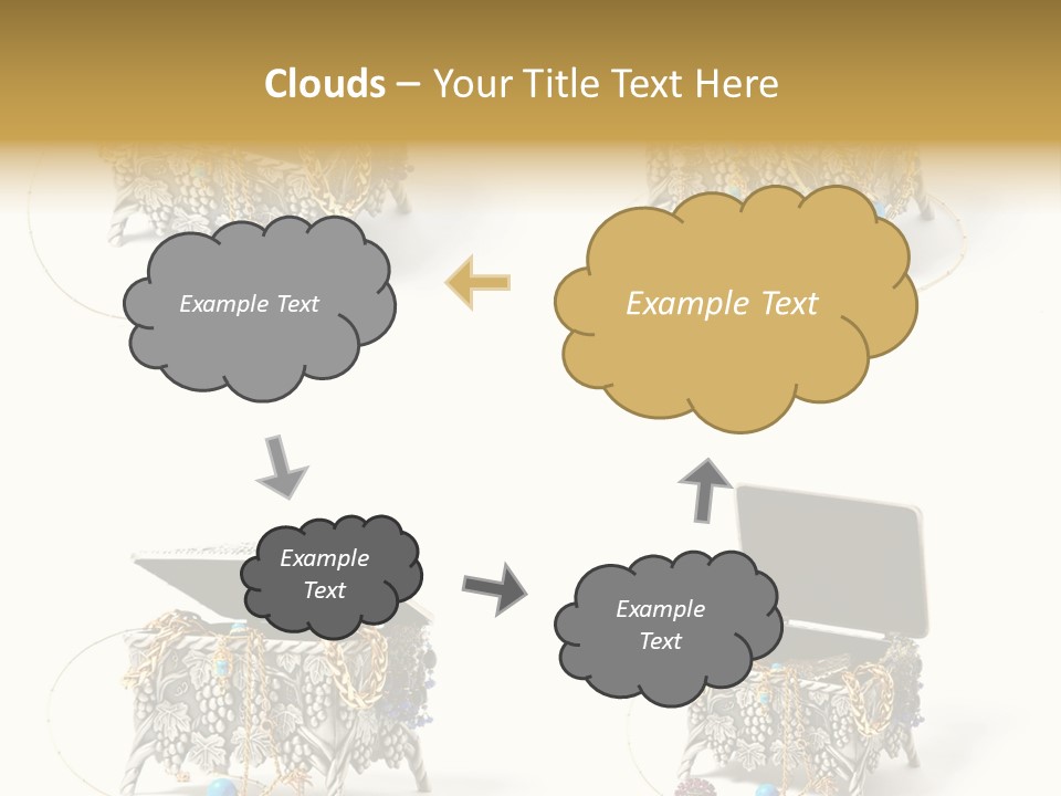 Golden Diamond Filling PowerPoint Template