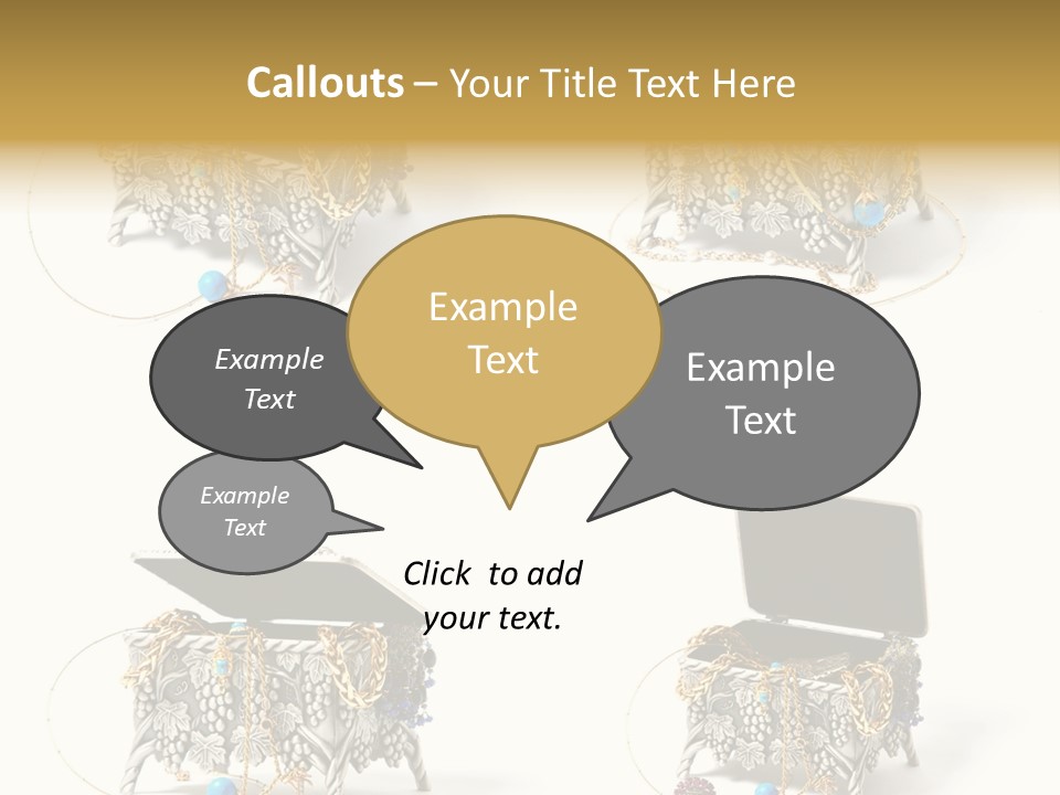 Golden Diamond Filling PowerPoint Template