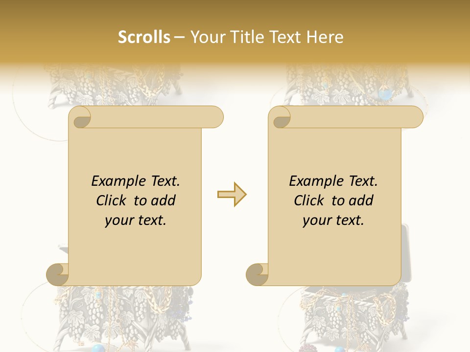 Golden Diamond Filling PowerPoint Template