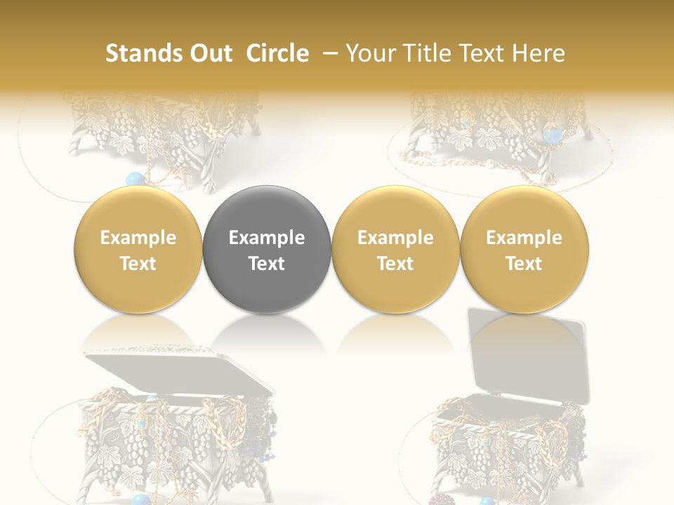 Golden Diamond Filling PowerPoint Template