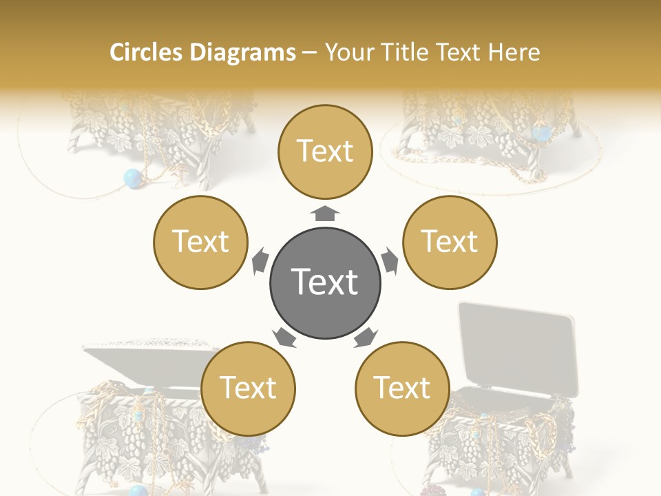 Golden Diamond Filling PowerPoint Template