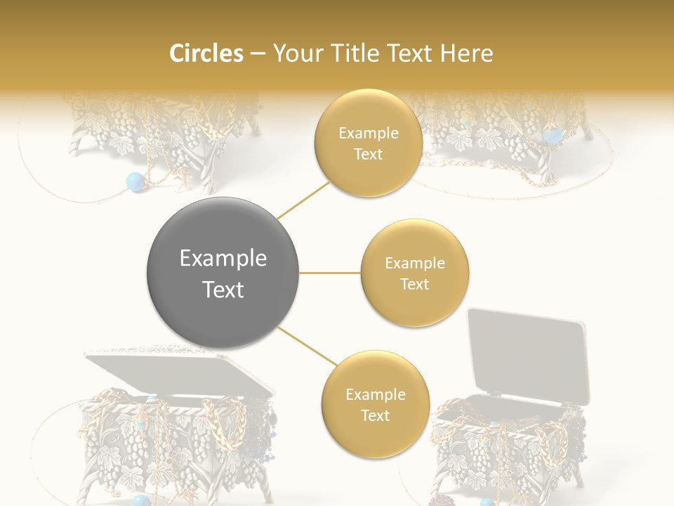 Golden Diamond Filling PowerPoint Template