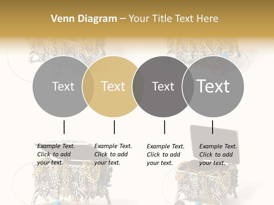 Golden Diamond Filling PowerPoint Template