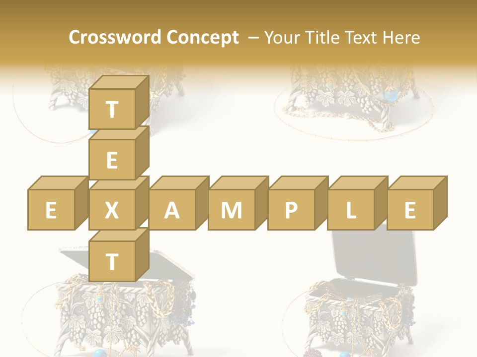 Golden Diamond Filling PowerPoint Template