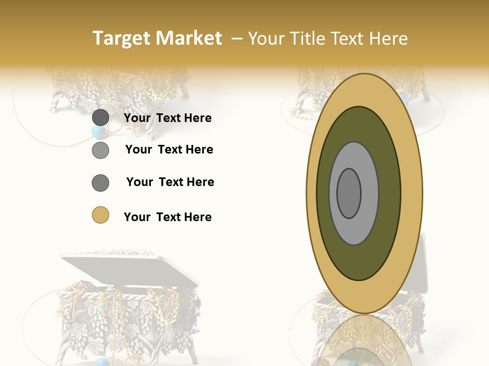 Golden Diamond Filling PowerPoint Template