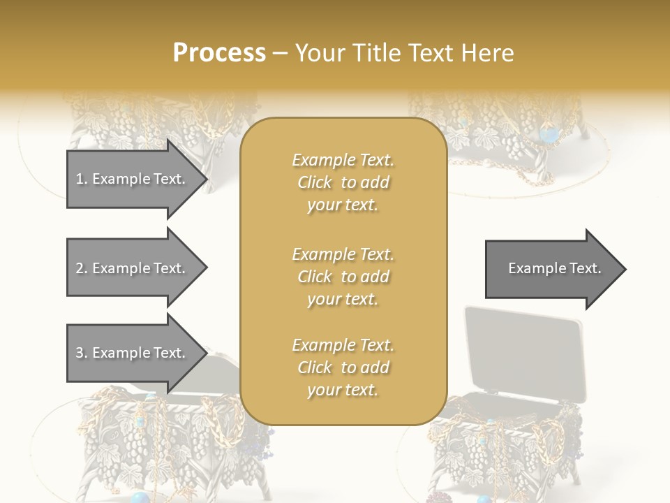Golden Diamond Filling PowerPoint Template