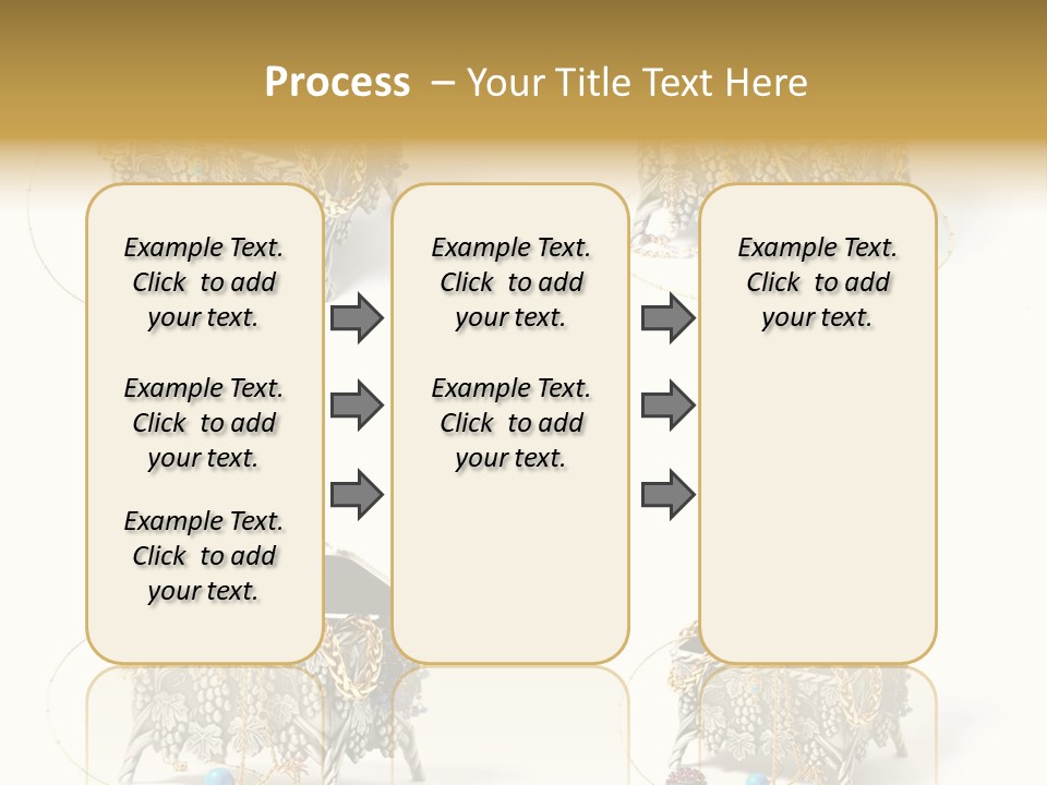 Golden Diamond Filling PowerPoint Template