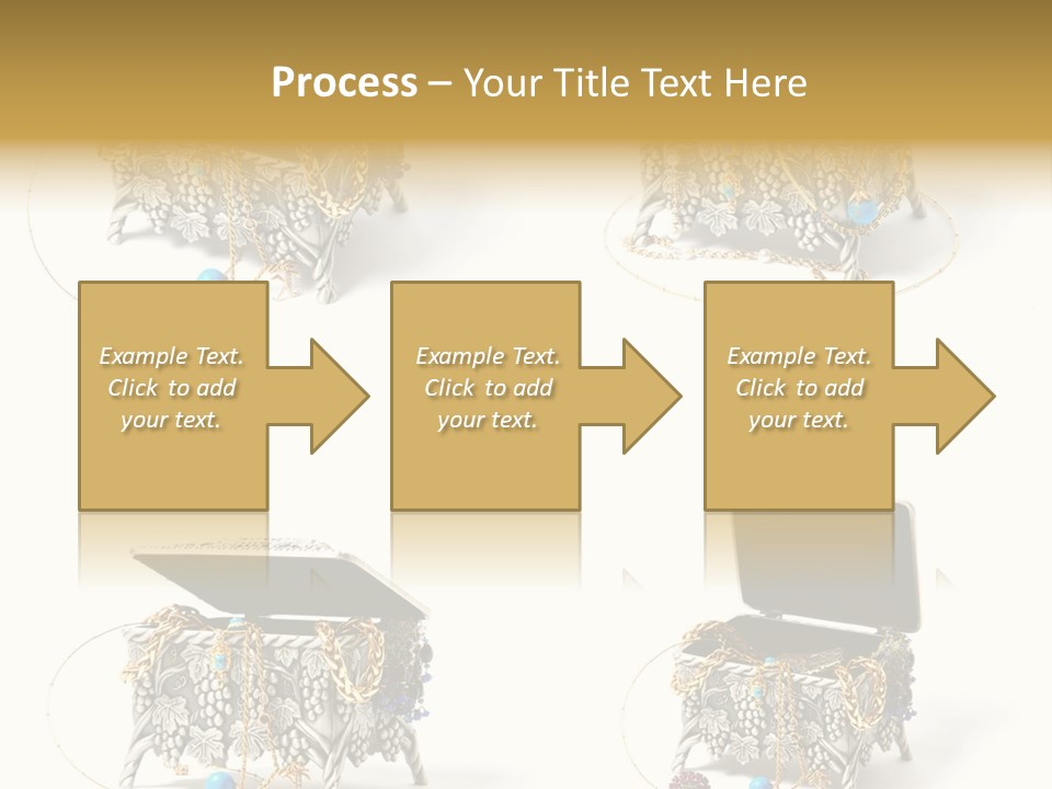 Golden Diamond Filling PowerPoint Template