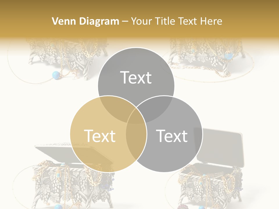 Golden Diamond Filling PowerPoint Template