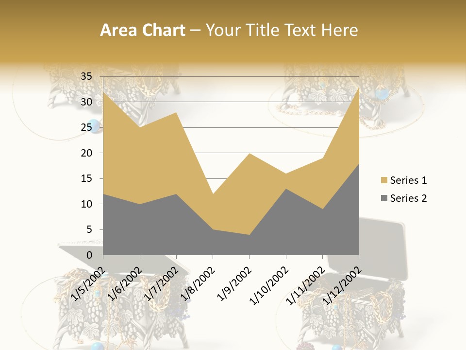 Golden Diamond Filling PowerPoint Template