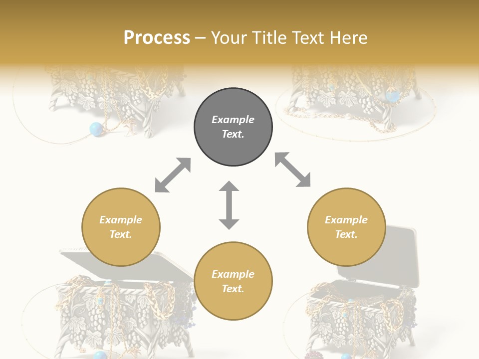Golden Diamond Filling PowerPoint Template