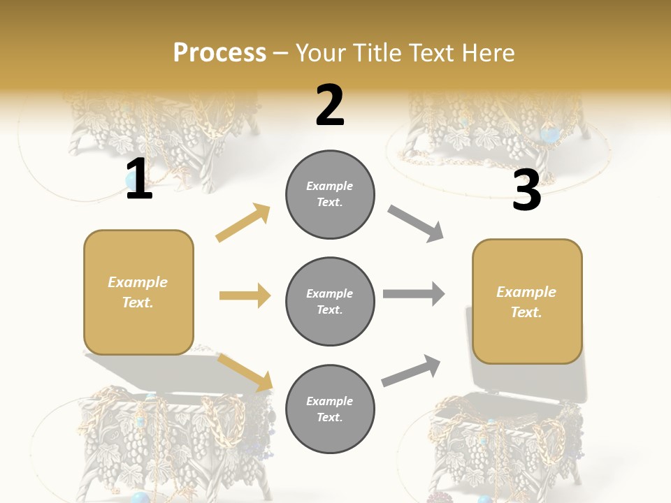 Golden Diamond Filling PowerPoint Template
