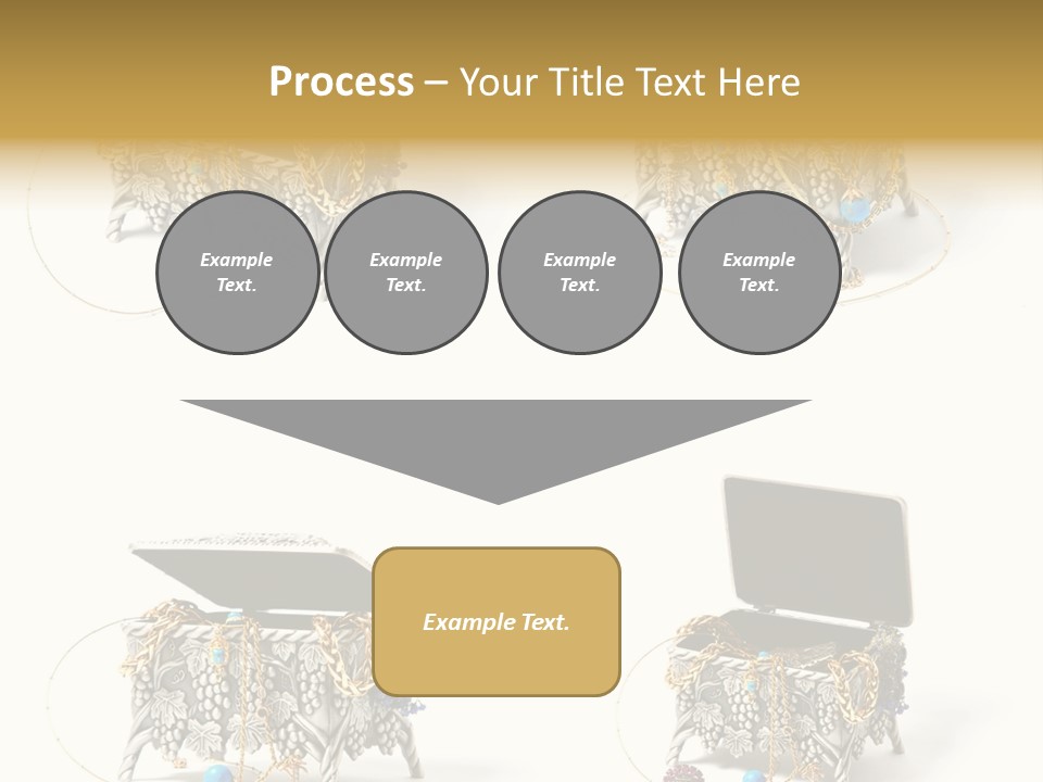 Golden Diamond Filling PowerPoint Template