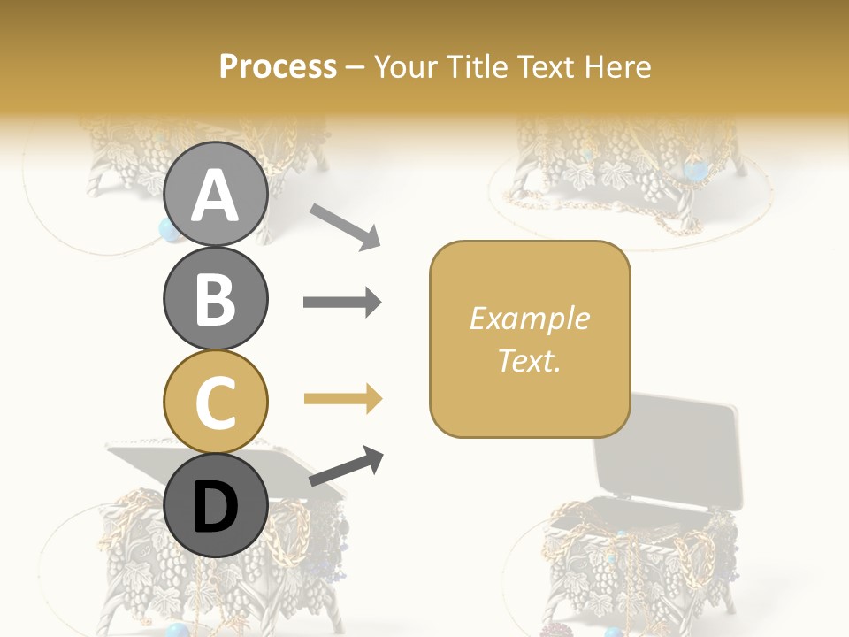 Golden Diamond Filling PowerPoint Template