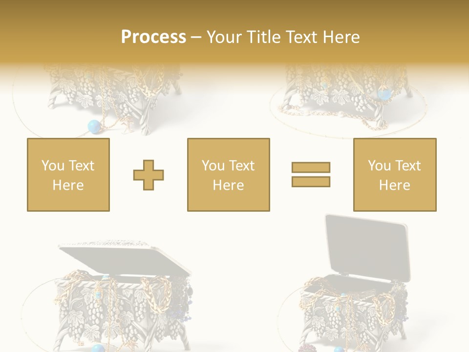 Golden Diamond Filling PowerPoint Template