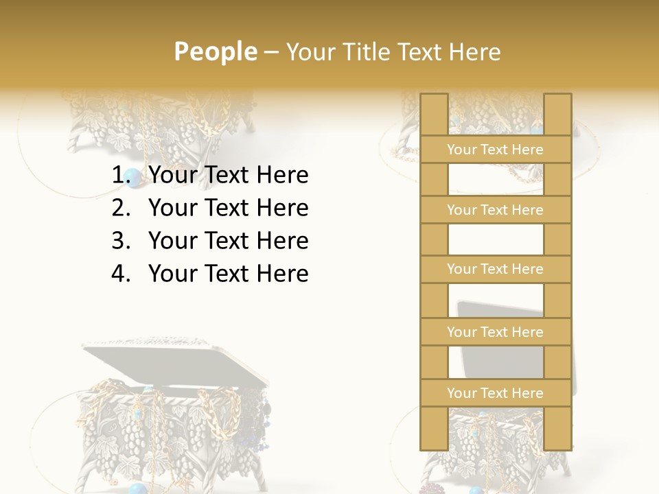 Golden Diamond Filling PowerPoint Template